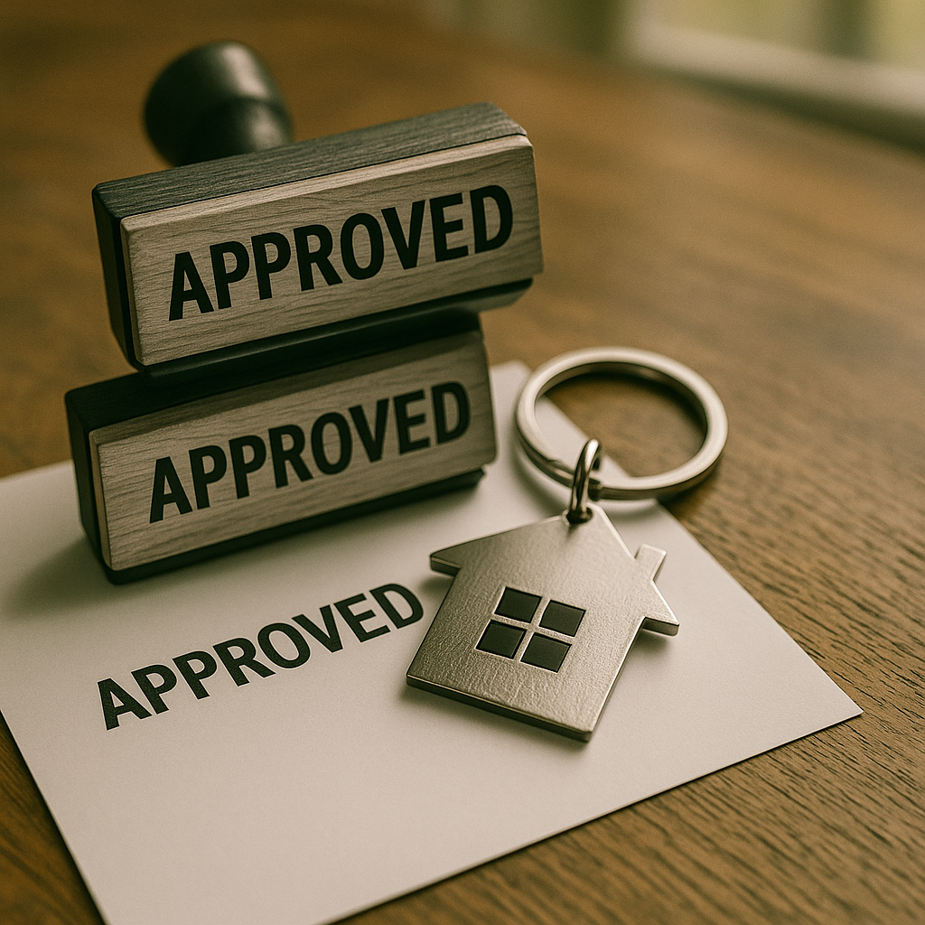 loan approval for barn-home project macro photo