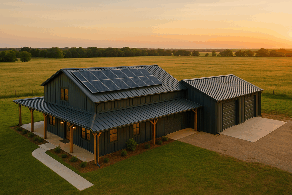 cost to build a barndominium finished home	