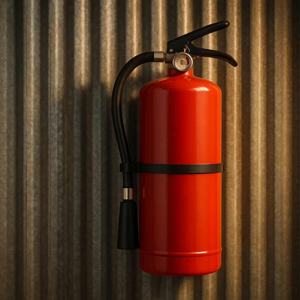 Barndominium fire extinguisher
